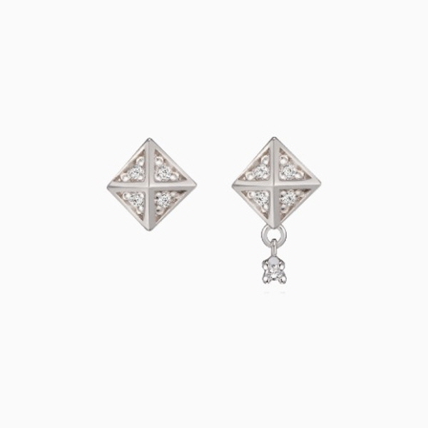 [주얼넷] 14K 다이아몬드 트라이앵글 귀걸이 EP2-JD012E-D